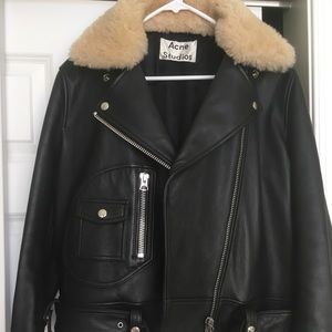 New with tags ACNE leather jacket size 34/36